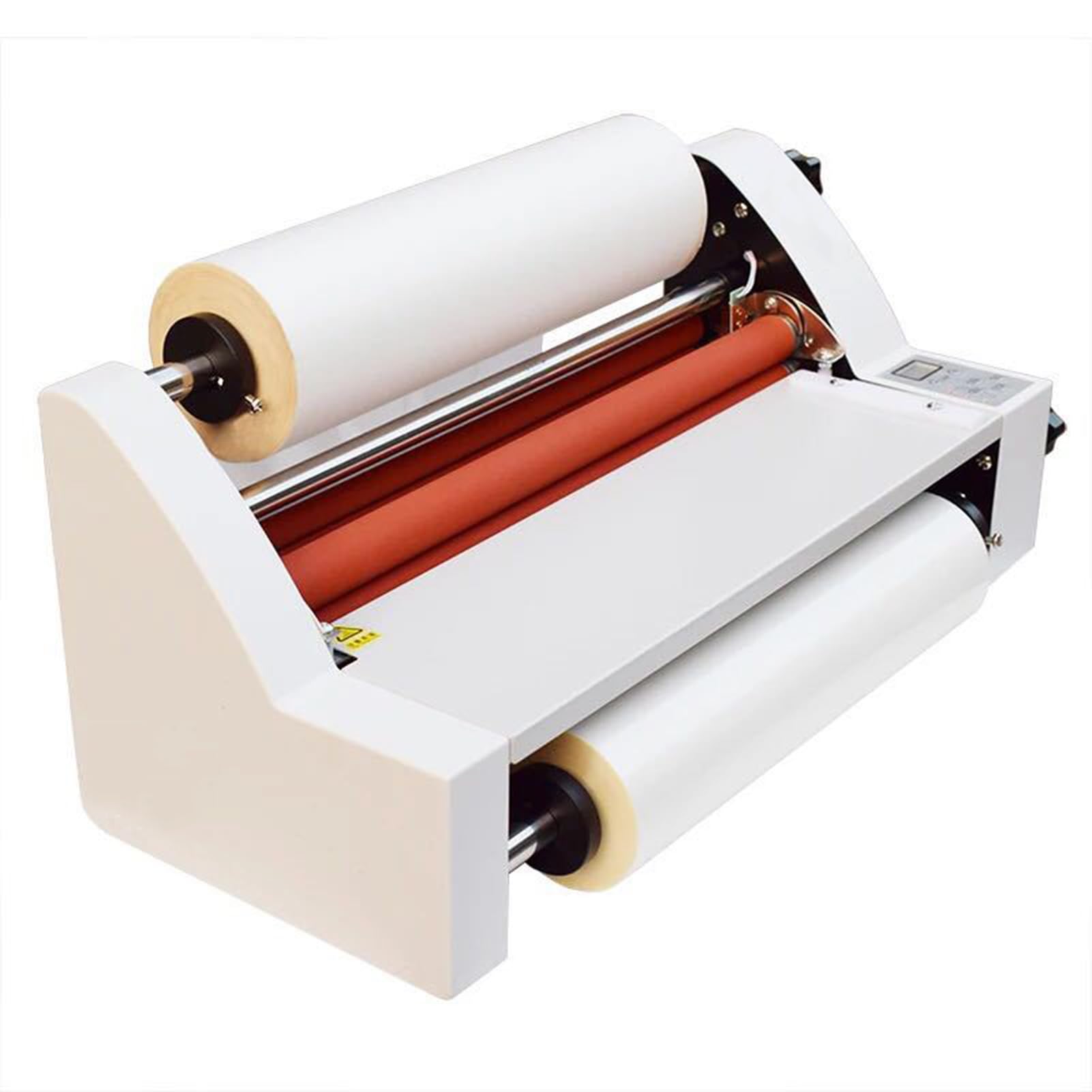 Laminatrice a Rotolo Singolo E Doppio Lato, Laminatrice a Rotolo a Caldo Freddo, Macchina for Laminazione a Caldo Freddo, Regolazione Da 0 a 180℃, for Documenti, Foto, Cartoline