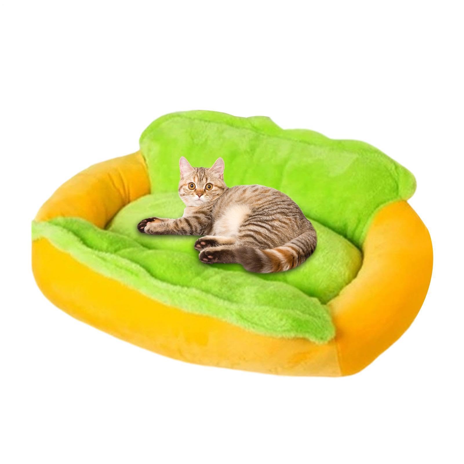 Generico Cuccia Cane Confortevole Cuccia gatti peluche cibo antiscivolo | medio cani fibra fine sfoderabile lavabile Per Cuccioli, Gatti E Ambienti Interni: Soggiorno, Camera, Gabbia, Pavimento