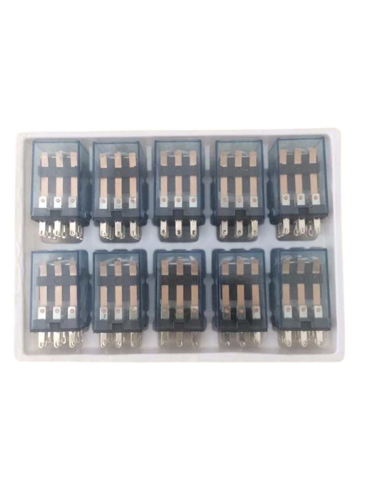 Relés 10 minirelés MY3NJ de 11 Pines y 5 A con LED, relé intermedio 12 V CC, 24, 110 CA 220(24VDC)