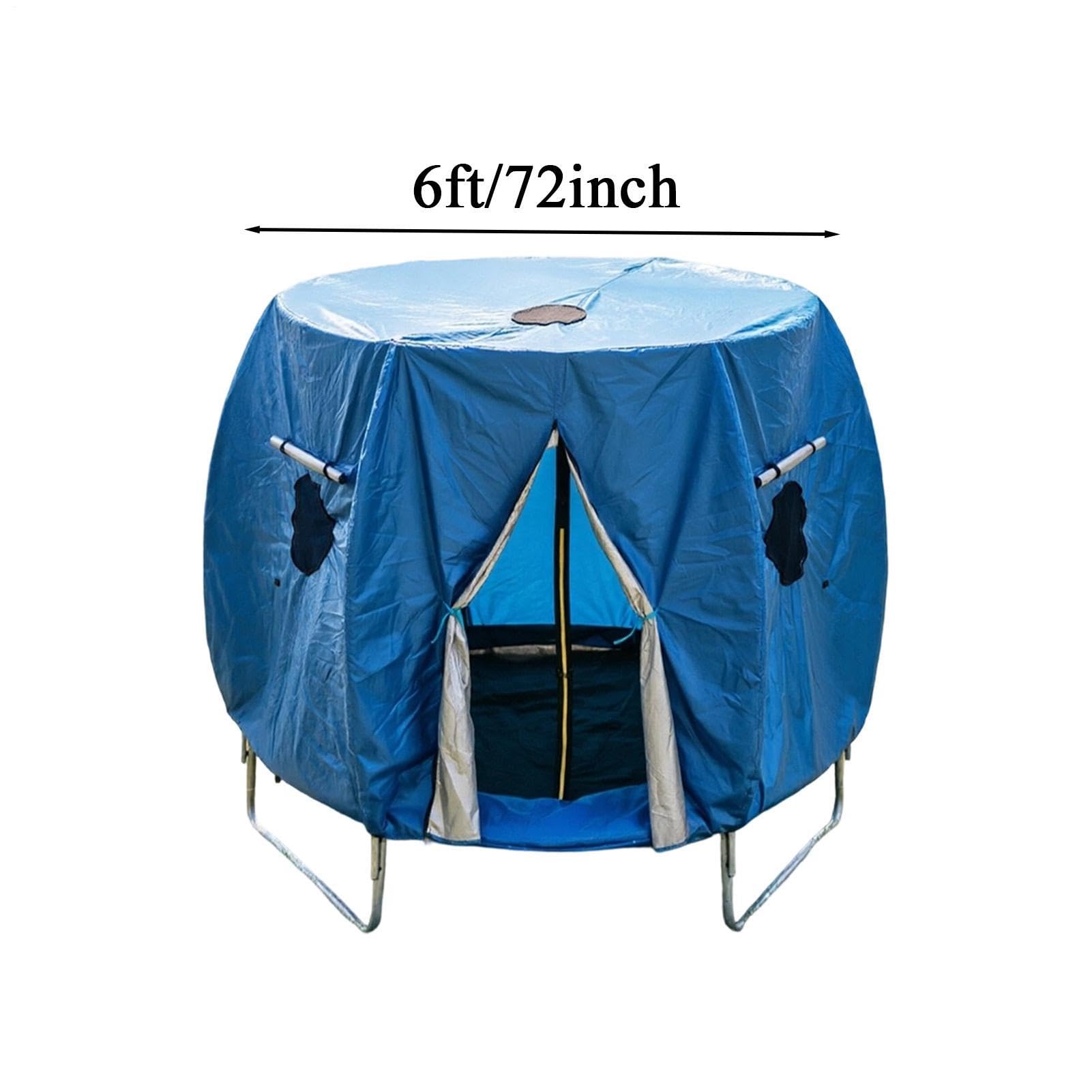 Generico Tenda per Tappeto Elastico Tenda Protettiva Parasole per Tendalino | Copertura Antivento per Tappeto Elastico Campeggio All'Aperto Giardino Cortile Patio e Palestra Domestica
