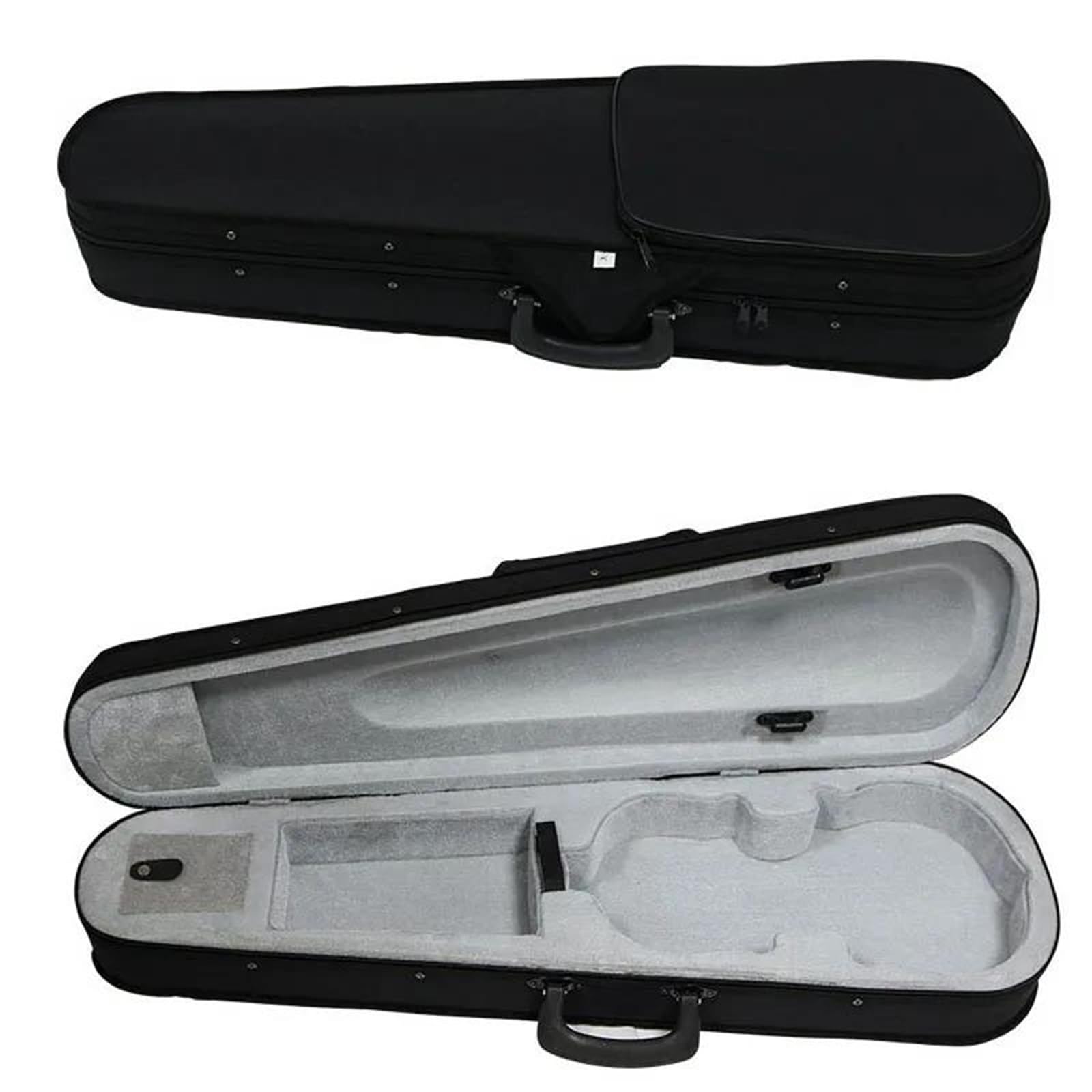 Accesorios Profesionales Violin Estuche Rígido De Espuma Triangular Para Violín 4/4 3/4 1/2 1/4 Y 1/8 Accesorio Profesional(3/4)