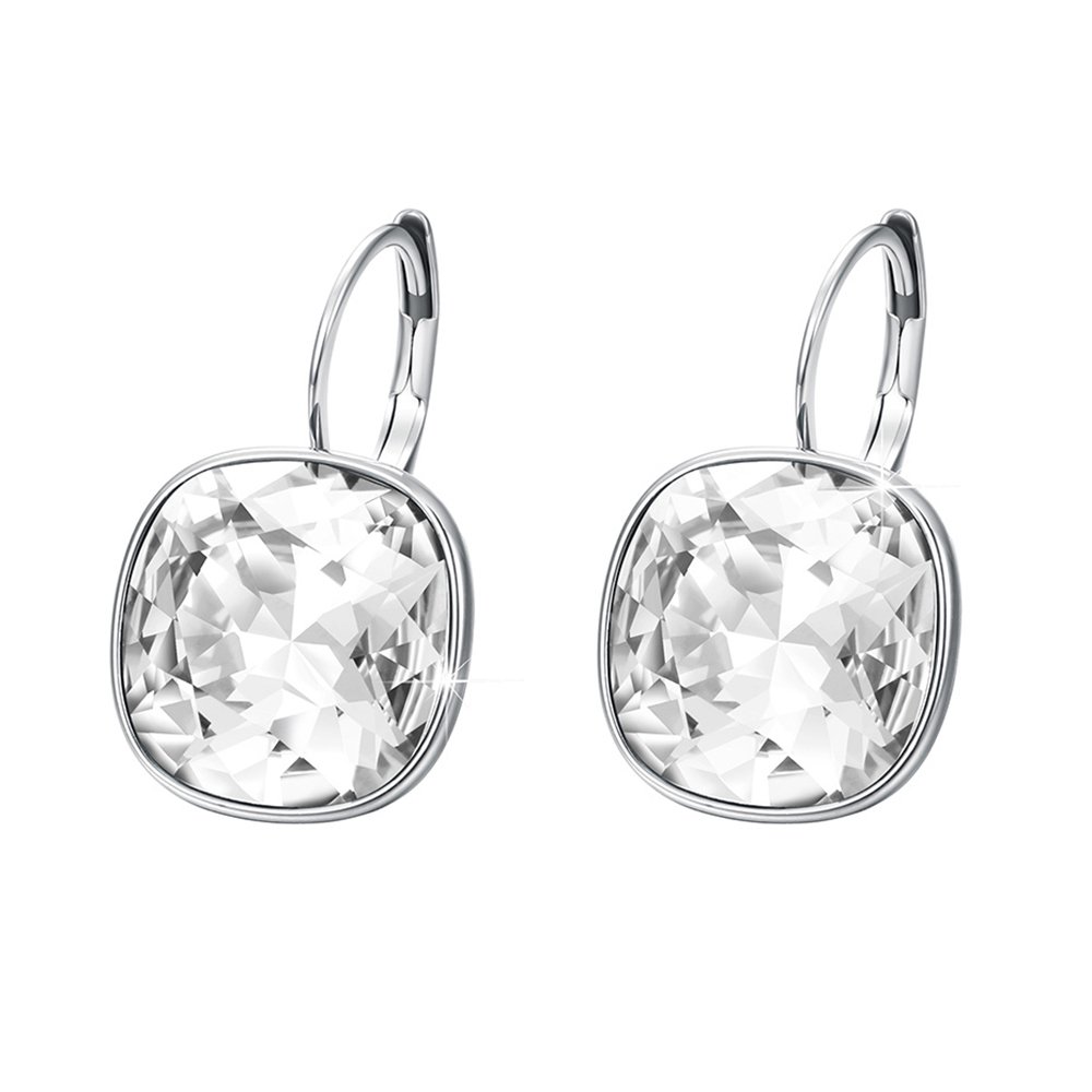 XUPING Peacock Green Crystal Earrings Emerald Cubic Zirconia Rhinestone CZ Dangle Drop Earring For Women Fashion Jewelry
