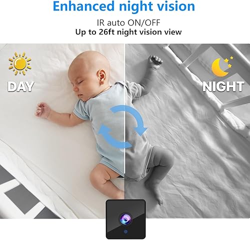 Miniatura 8 de 4K Wireless Wifi Camera,1800mAh Battery,Upgrade 4K Hidden Camera,Wireless WiFi Nanny Cam Home Security Cameras Tiny Office Secret Spy Cams with 100