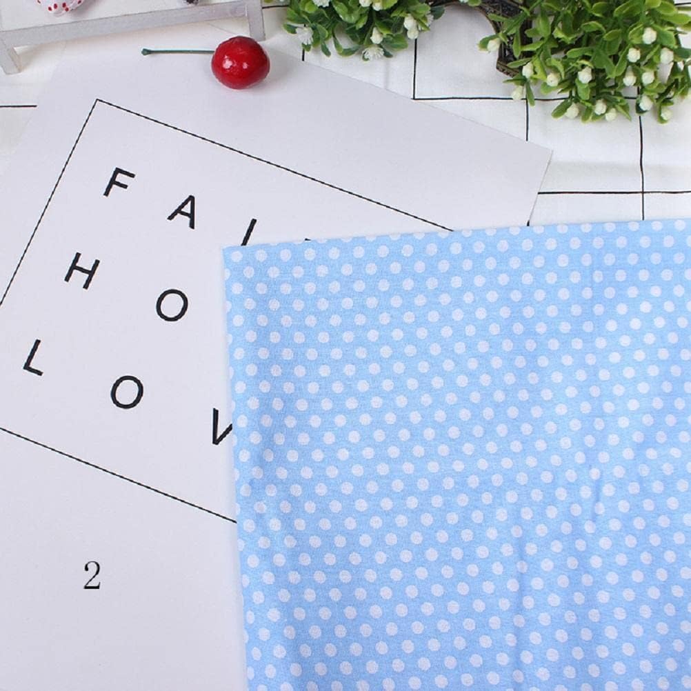7Pcs Assorted Fat Quarter Bundle Quilt Quilting Cotton Fabric Sewing DIY Set, Soft Touch, Handmade DIY, Small Cloth Bags, Craft and Art Supplies, DIY Sewing Quilting Craft (Blue)