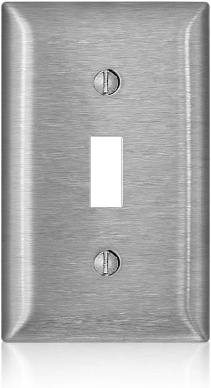 Leviton SL1 Wall Plate, Stainless Steel