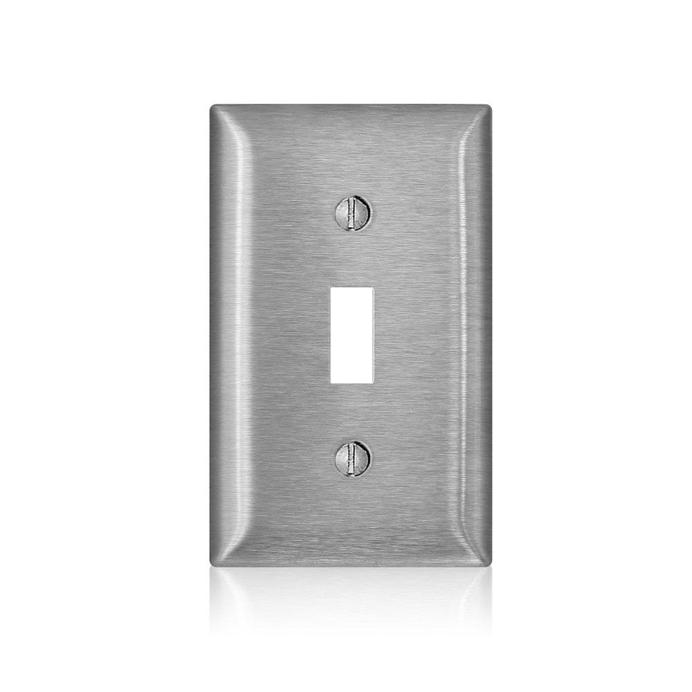 Leviton SL1 Wall Plate, Stainless Steel