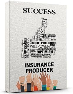 Customize Insurance Producer Poster Wall Art Success Motivational Wall Decor, Insurance Producer Canvas Painting Print Art Decoration Ready to Hang 21AZ1253