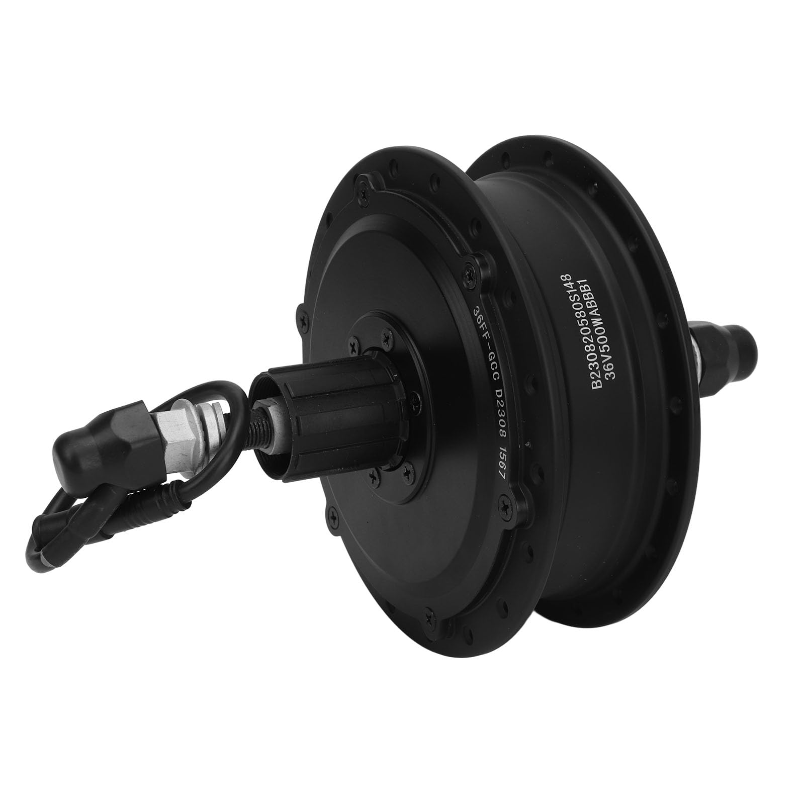 36V 500W E-Bike Hub Motor - Rear Wheel Brushless Gearless Electric Bicycle Motor