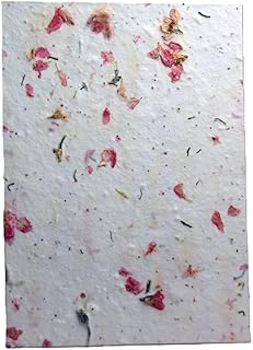 Of The Earth Handmade Paper - Wildflower Seed Cut Edge Invitation Panel ...