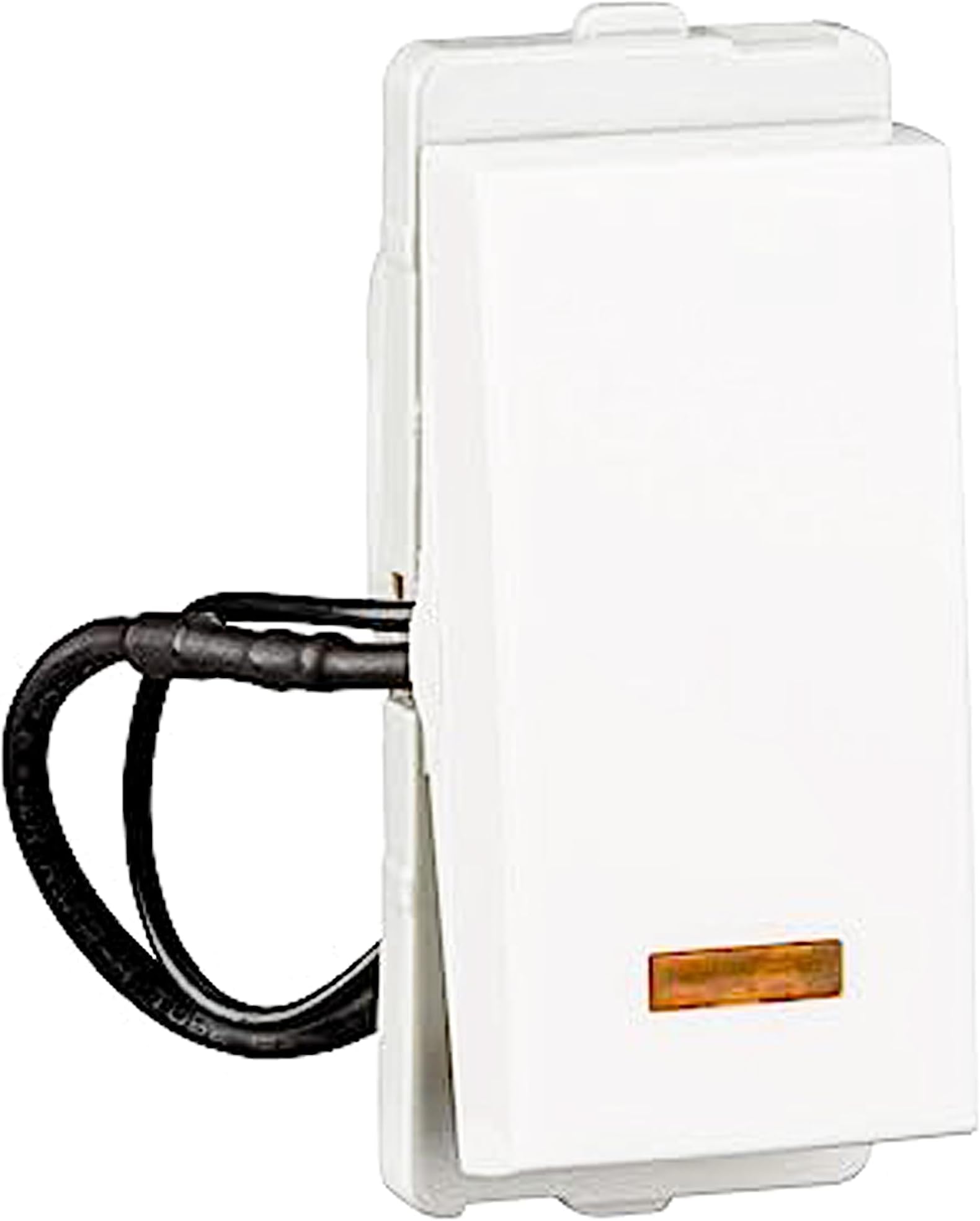 P1181 Plastic 16AX 1 Way 1 Module Switch with Indicator (White)