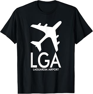 LGA AIRPORT CODE BAGGAGE TAG LAGUARDIA NEW YORK USA T-Shirt