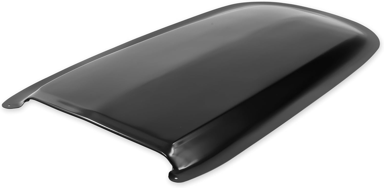 Scott Drake Stamped Steel Hood Scoop in a Semi-Gloss Black Finish, Compatible with 1965-1966 Ford Shelby Mustang GT350, Model S1MS-16025-M