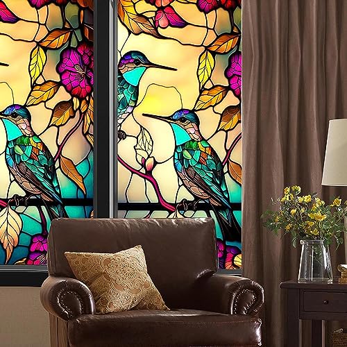 Etiqueta estática da vidro adesivo,Películas pintura brilhante Não adesivas | Adesivos privacidapara