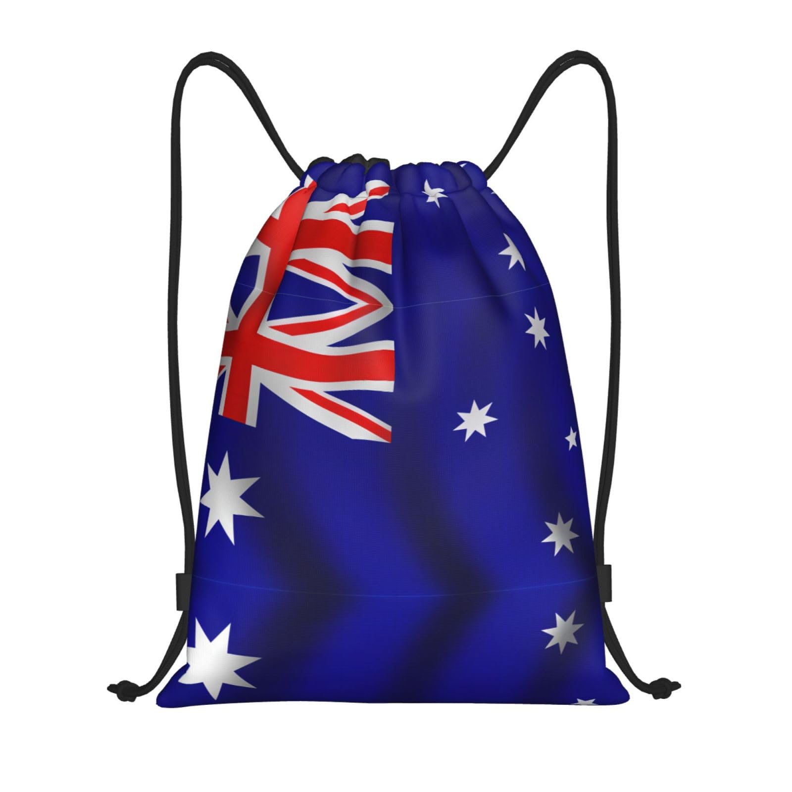 Australian Flag Drawstring Bags Waterproof Swimming Sports Backpack For School Beach Holiday Shopping Yoga