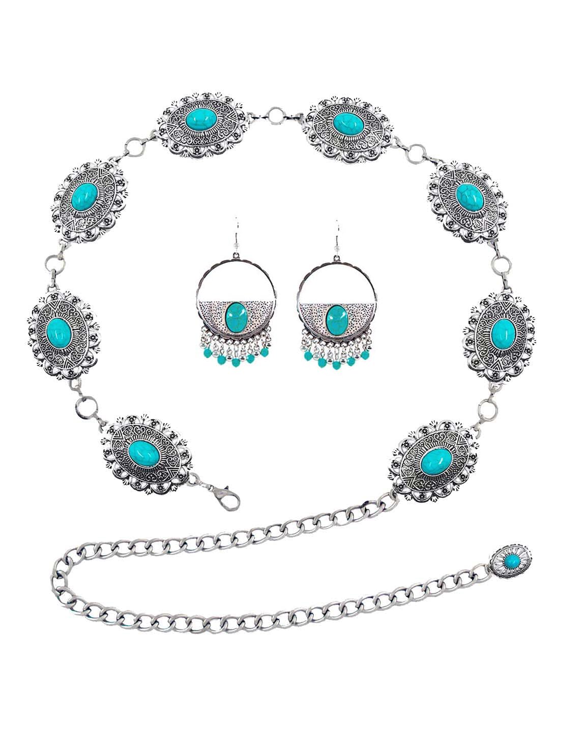 Metal Concho Belt for Women - Western Cowgirl Country Outfit  display picture 1