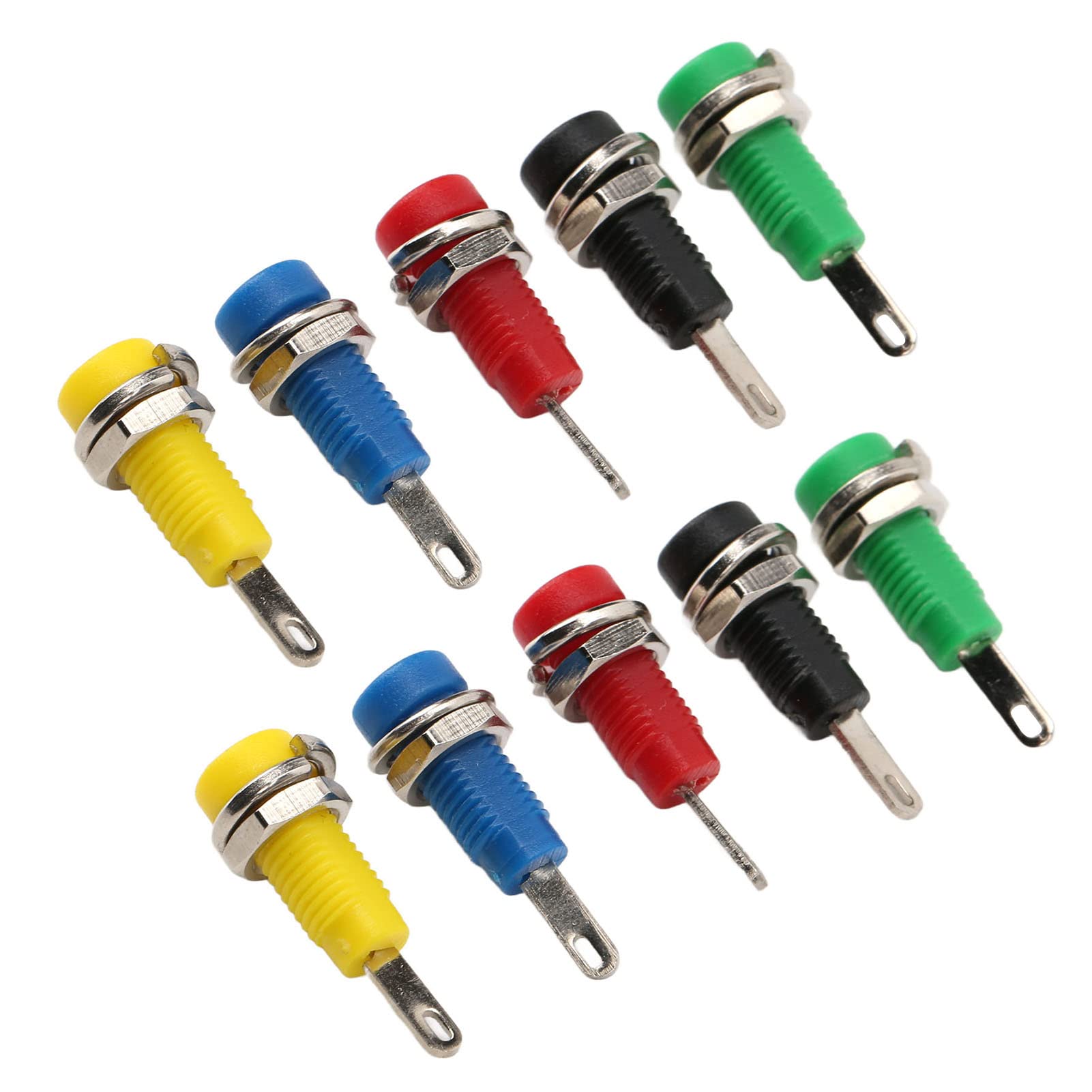 2mm panel socket, banana jack socket 5 colors Strong connectivity with spring leaf for electronic musical instruments