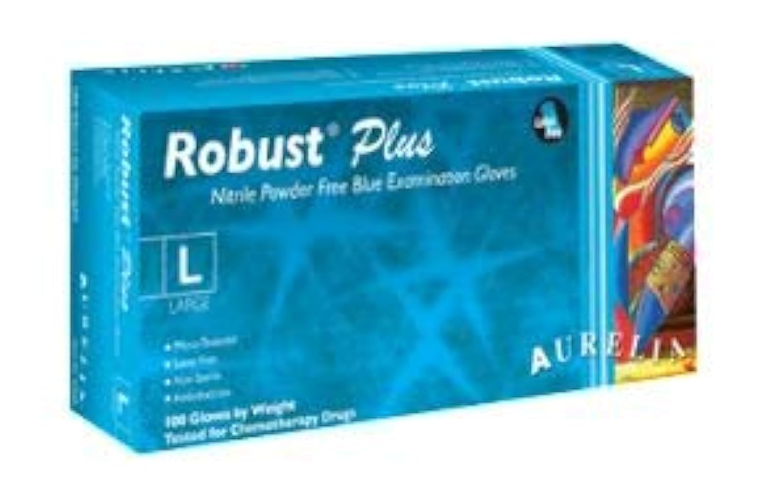 63880-2X-Large - Supermax Aurelia Robust Plus Extended Cuff Nitrile Gloves - Box Of 100