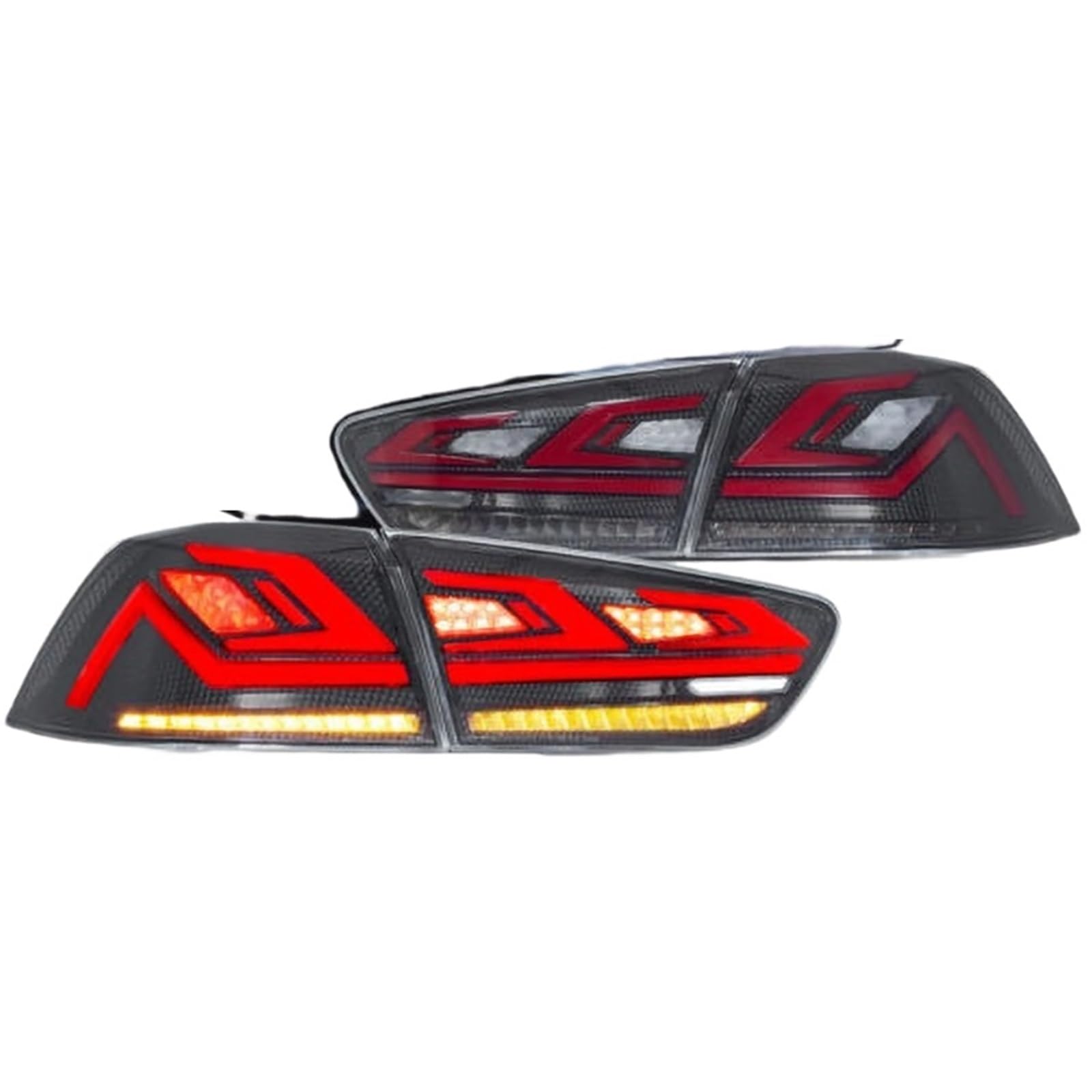 Faro Fanale Posteriore Per Mitsubishi Per Lancer Per EVO-X 2008-2018 Dinamica LED Luce Di Segnale Freno Coda Auto Parti Tuning 2PCs Montaggio