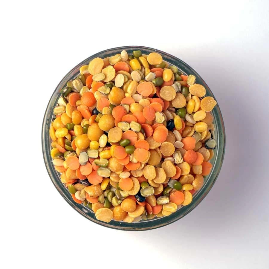Image of Exotes Panchratan Dal 1000g (500g X 2) - Mix of 5 Healthy Dals for Everyday Indian Cooking, Great for Tadka, Khichdi and Light Meals | Tasty, Easy to Cook and Good for Family | Ghar Ki Rasoi Ka Asli Zaika - Sirf Exotes ke Saath!