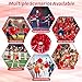 4Pcs Metallic Cheerleading Pom Poms, Creatiee 2 Pair Cheerleader Cheering Squad Pompoms for School Sports Dance Games Team Spirit Cheer (Red)
