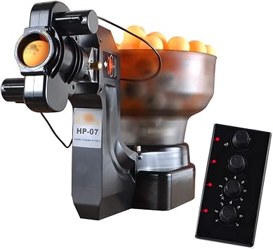Table Tennis Robot Machine,Tabletop Ping Pong Robot Machine for Training,Table Tennis Robot Automatic Ping Pong Robot MachineSend 100 Balls with Remote Control