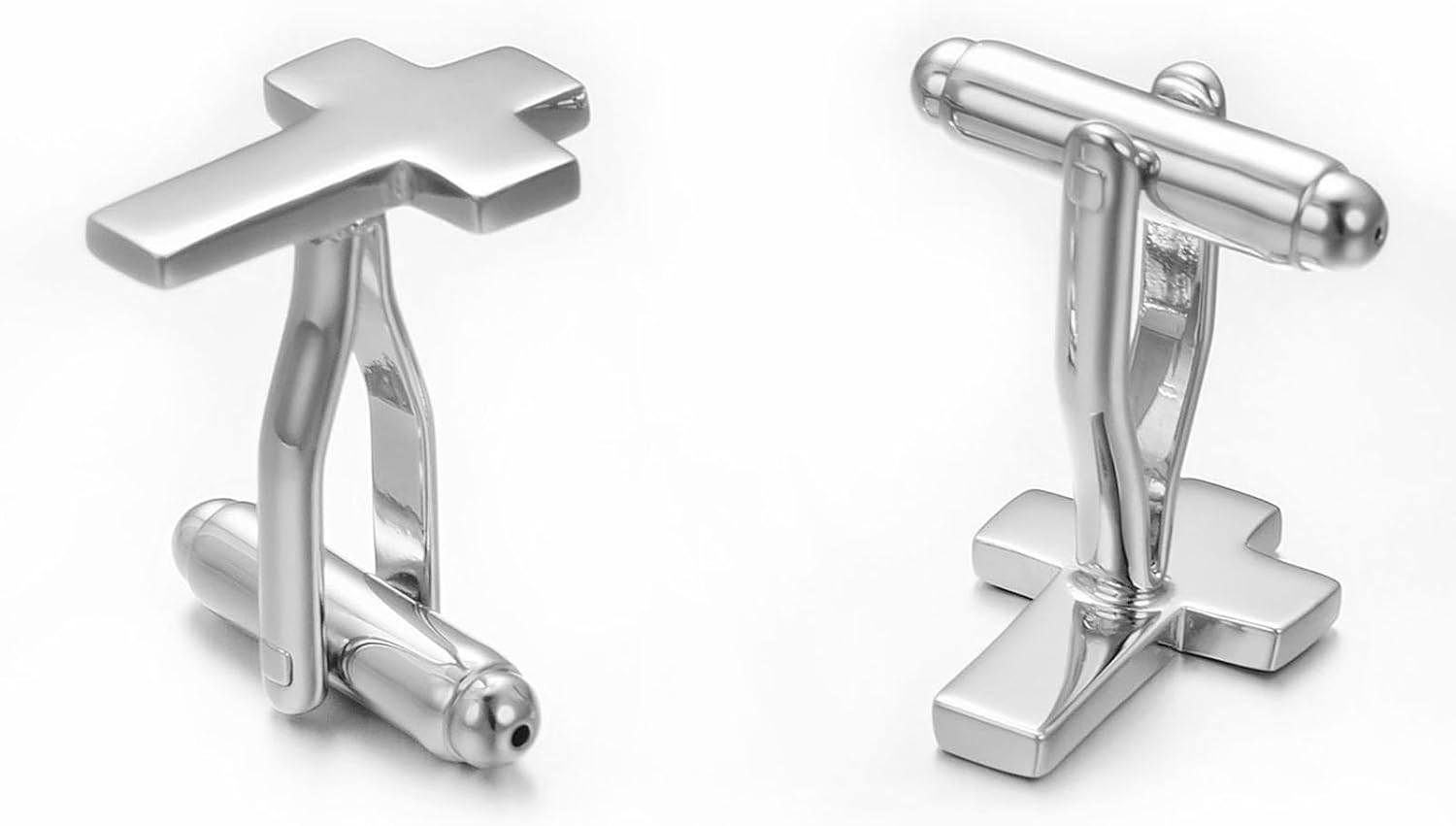 Cross Cufflinks For Men Gold Silver Black Christian Cross Cuff Links For Man Shirt Western Cufflinks Accessories