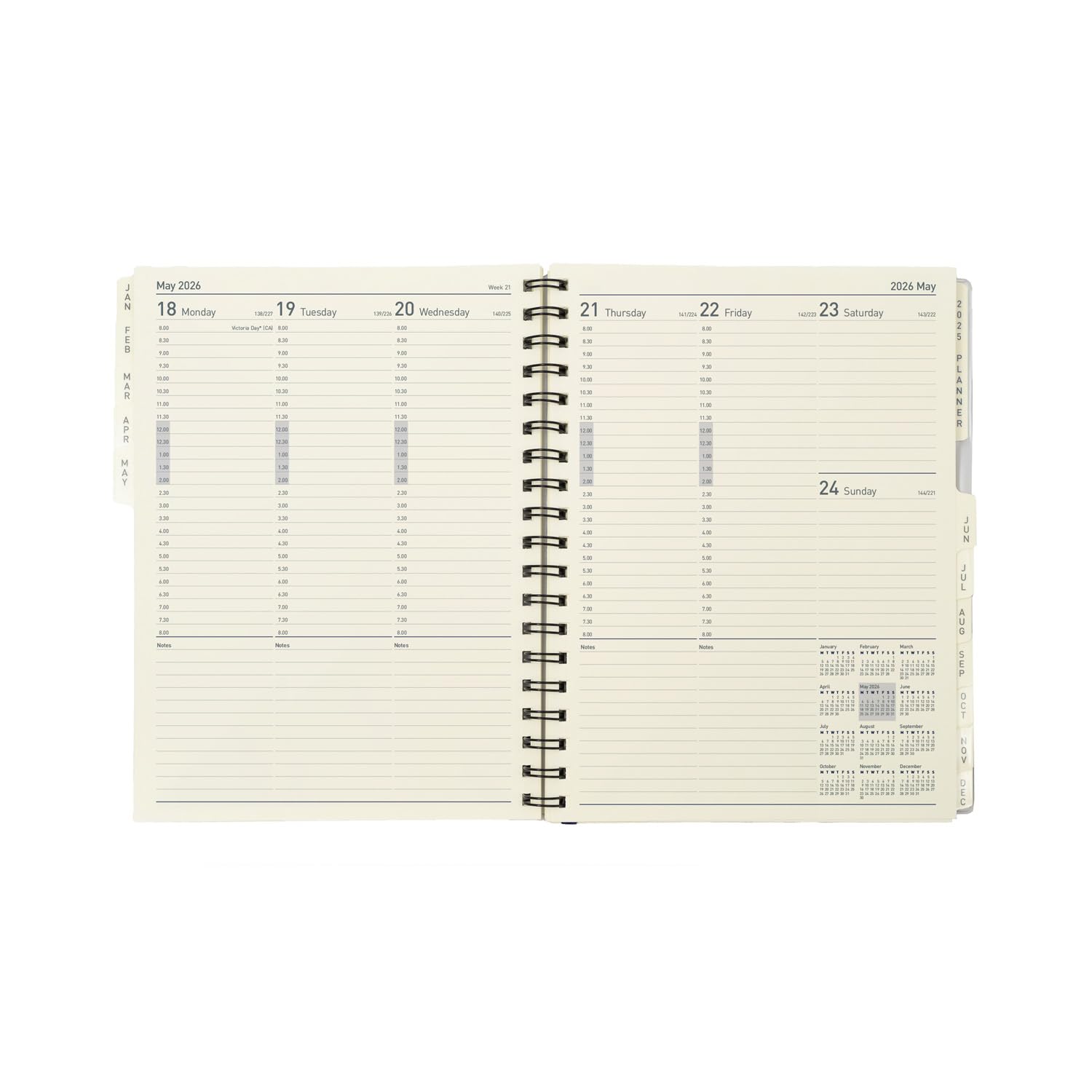 Collins - Elite - Manager 2026 12 Month Calendar Year Planner, Week-to-View with Appointments Diary Refill (1190R-26)