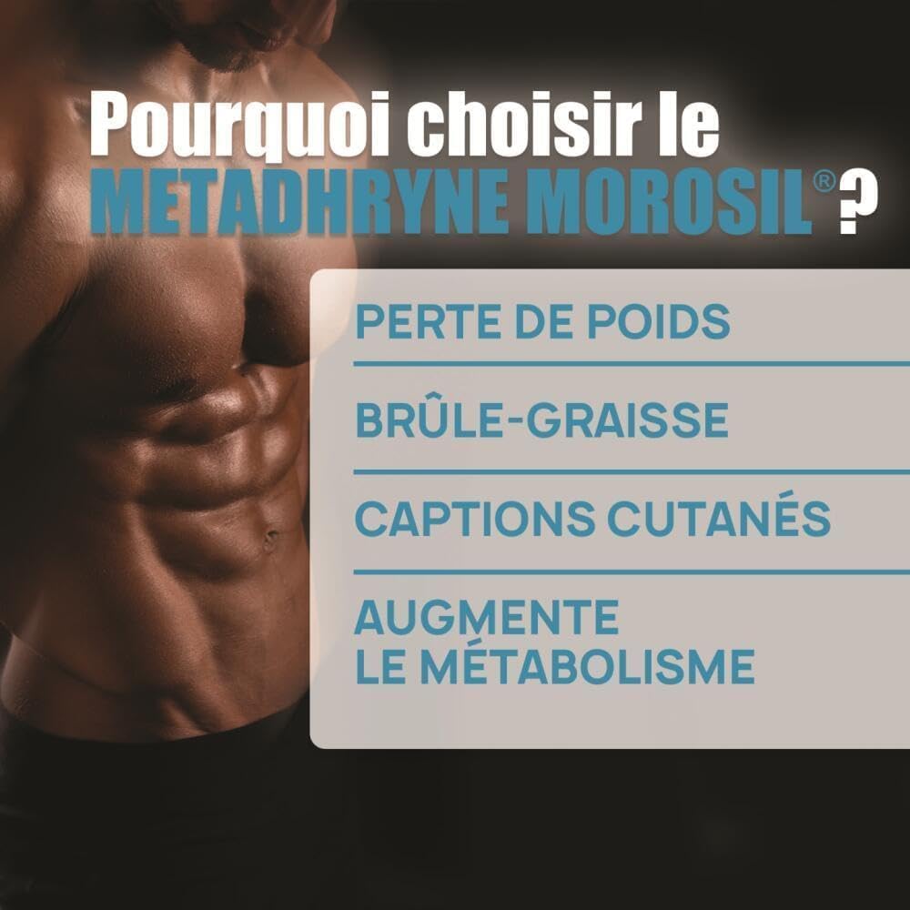 METADHRYNE MOROSIL - Complément Alimentaire à l’Extrait d’Orange Rouge Morosil - Guarana, L-Carnitine, Zinc & Chrome - 120 Comprimés - Eric Favre