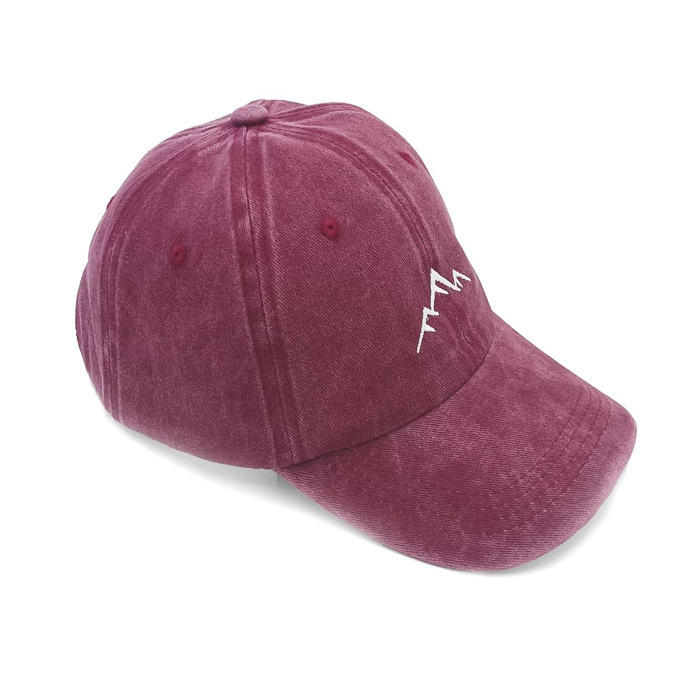 LONGTEN Vintage Baseball Cap Mens Peak Baseball Hats Washed Cotton Dad Cap Mountain Retro Womens Outdoor Sports Cap