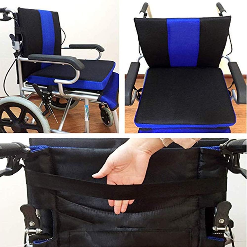 Cojines gruesos para sillas de ruedas, accesorios para sillas de ruedas, cojines antiescaras, cojines de esponja transpirables y cómodos cojines para silla de ruedas.