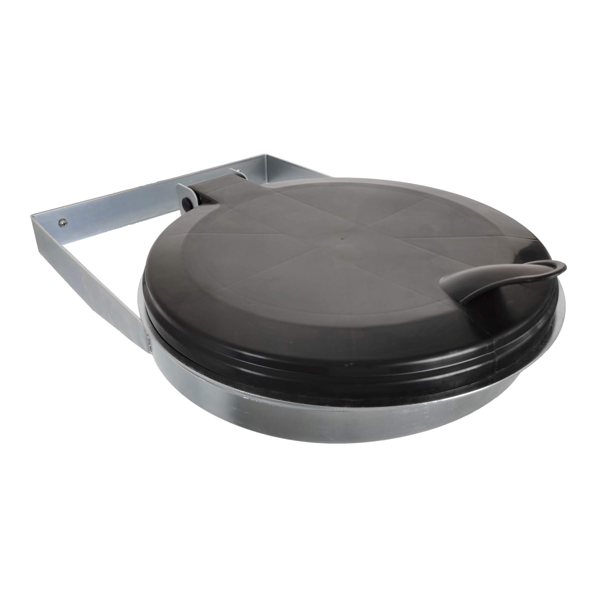 STIER Support pour sacs poubelles pour fixation murale, noir, pour volume de 120 l, lxPxH 550x370x100 mm