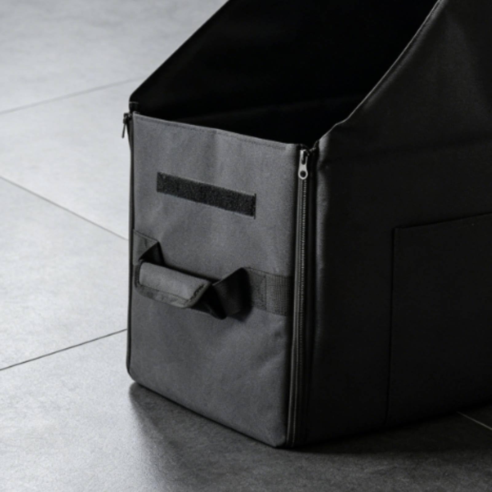 Qianly Organizador de Maletero Plegable Caja Portátil para Coche Contenedor Ordenador Bolso de Maletero con Oxford 600D Reforzado y Diseño Plegable para