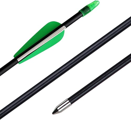 Vista 36 de Flechas de tiro con arco de 28 pulgadas, flechas de práctica para arco recurvo de fibra de vidrio, flechas de entrenamiento para niños, jóvenes