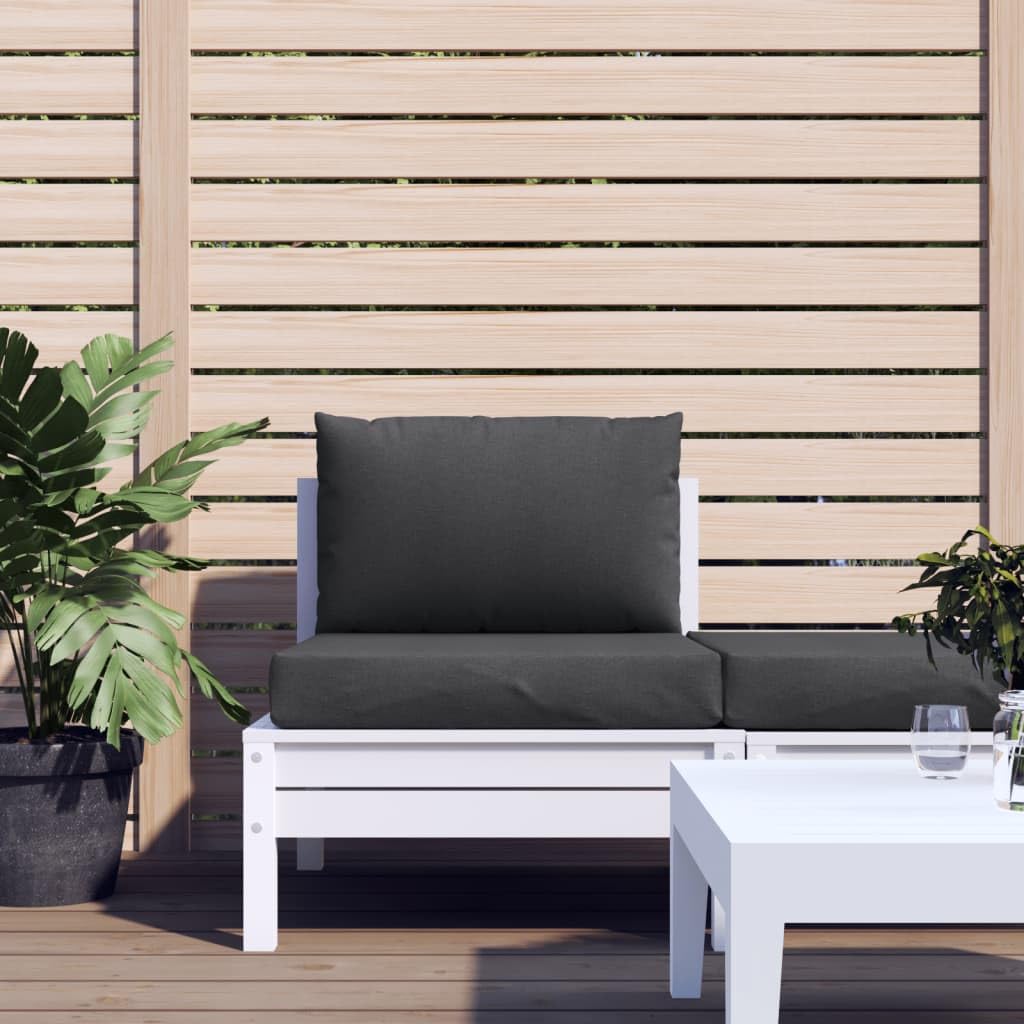 VidaXL - Juego de 2 cojines de paleta, almohadas de balcón, cojines de asiento, patio, jardinería, terraza, exterior, color gris oscuro