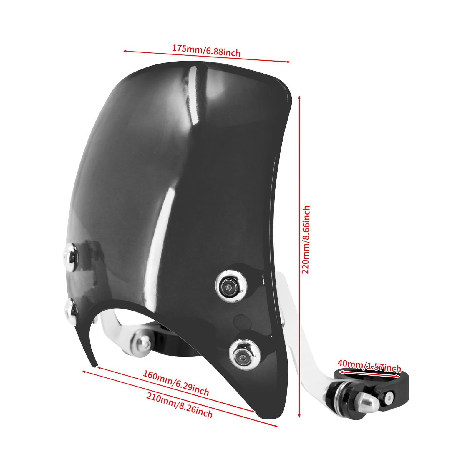 Amazon | HDBUBALUS ハーレー 用 ウインドシールド 39mm バイク