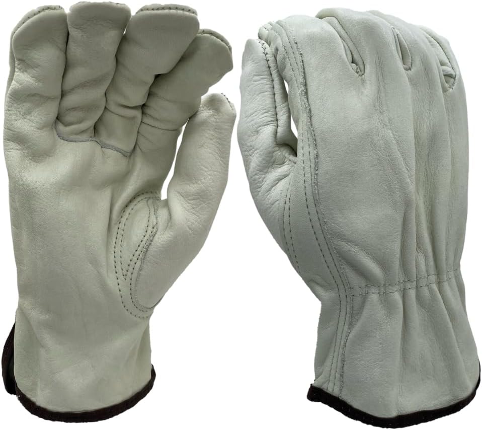Seattle Glove 4064 Standard Cowhide Unlined Driver Glove with Keystone Thumb (12 Pair)