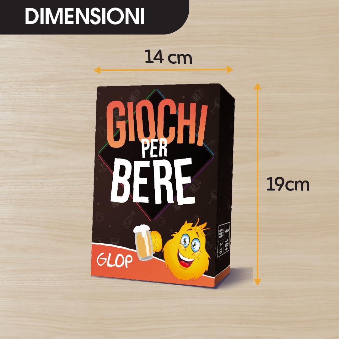 GLOP 400 Carte, Probabilmente i Migliori Giochi da Tavolo Adulti, Giochi per Bere in Italiano, Giochi di società per Feste, Regali Divertenti, Bevi Responsabilmente.