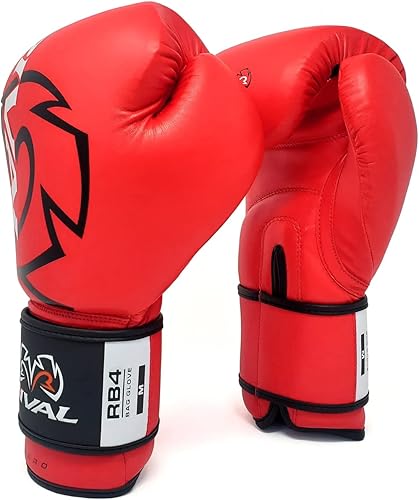 Miniatura 2 de RIVAL Guantes de boxeo RB4 Aero Bag, cierre de gancho y bucle, carcasa exterior de poliuretano sintético para mayor durabilidad y rendimiento
