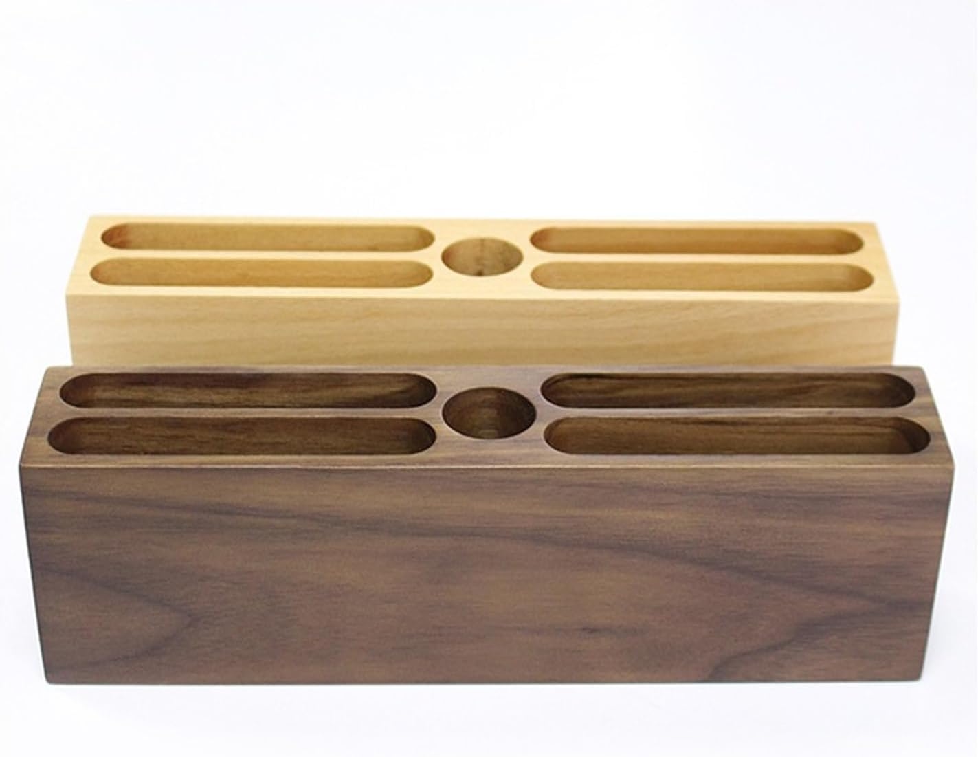 名刺整理箱 ロング ナチュラル NCS-01｜Desktop Organizer｜margherita（マルゲリータ） 名刺ホルダー 男女兼用 木製名刺ホルダー 名刺ホルダー 名刺ボックス ラベル フロントデスク収納ボックス 名刺オーガナイザー (ブラ