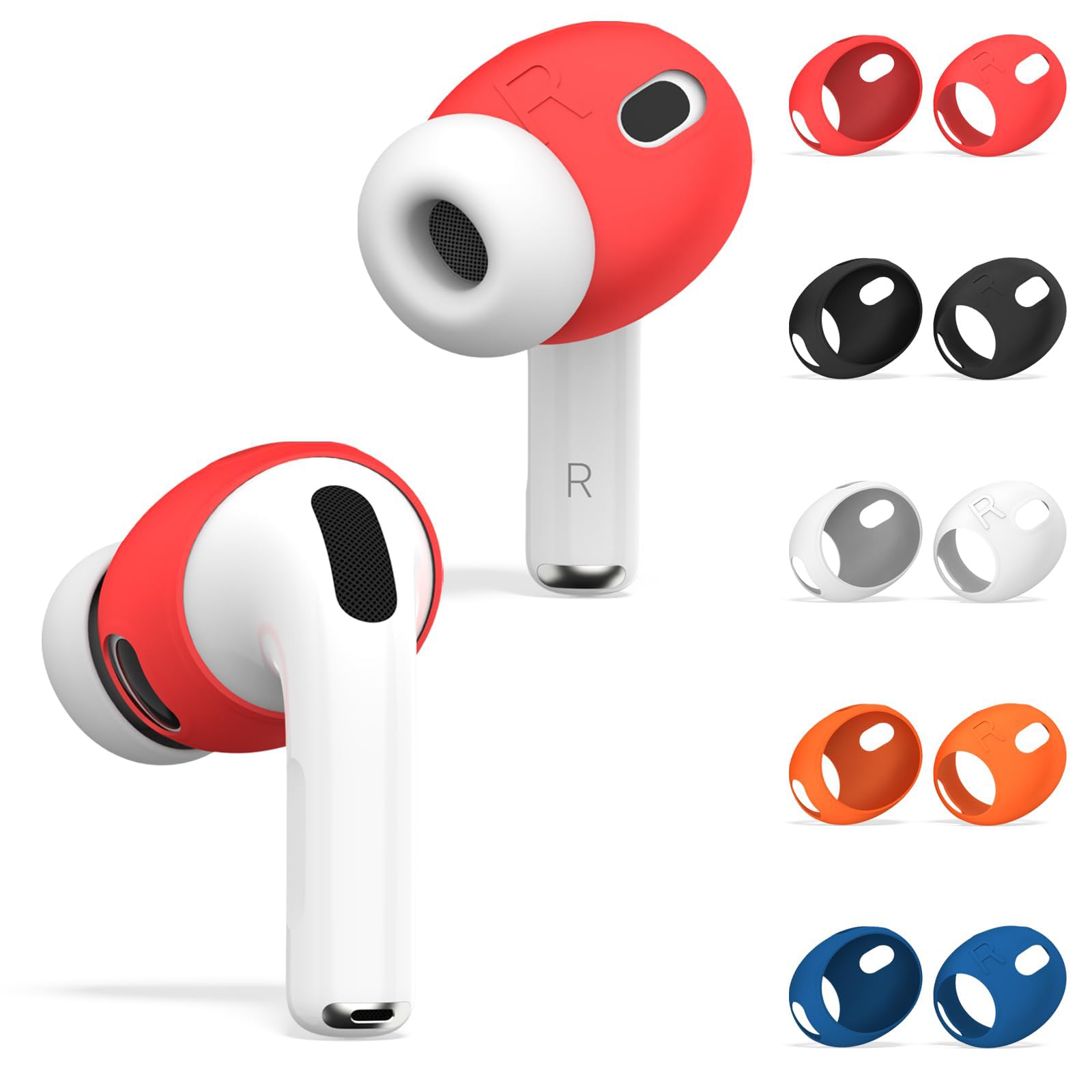 5 par miękkich silikonowych wkładek dousznych do słuchawek AirPods PRO 3, antypoślizgowe etui ochronne na uszy nadają się do ładowania pudełka, Rica