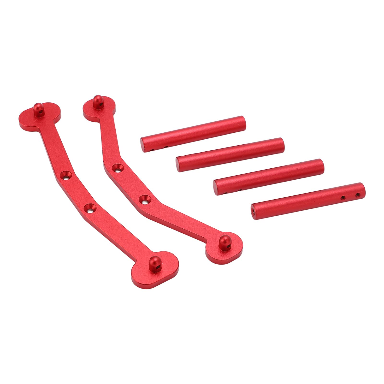 車体ブラケット、スタッドリー軽量で正確なCNC機械加工RC車体マウントキット1/10リモートコントロールカー用の陽極酸化(赤)