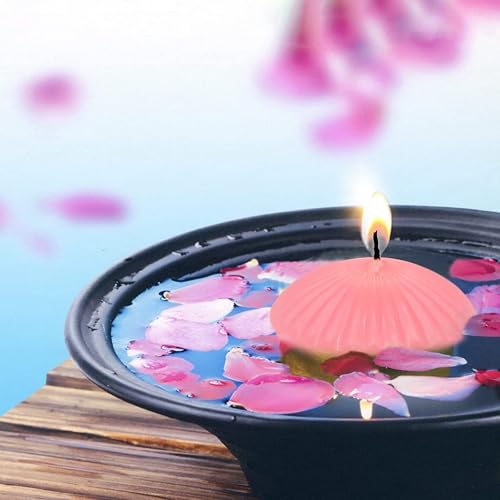 Miniatura 4 de Velas flotantes rosas para jarrones cilíndricos, paquete de 24 velas de agua de 2 pulgadas para centros de mesa en bodas, cenas, fiestas,