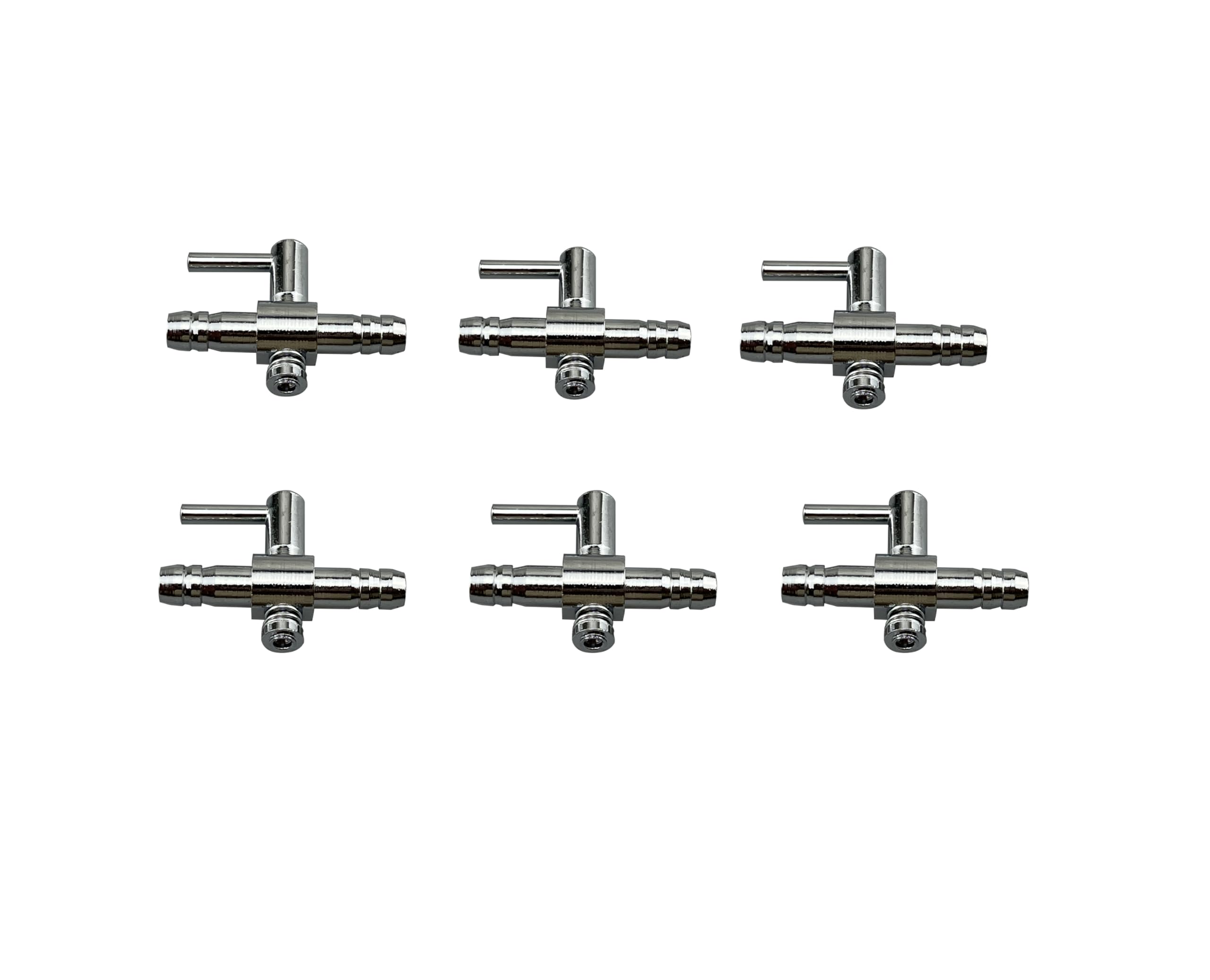 LinJianTing 6PCS Unidirectional Air Flow Tube Stainless Steel Pump Rod Control Valve Aquarium Fish Tank ?Easy-Install air Valve?(Silver)