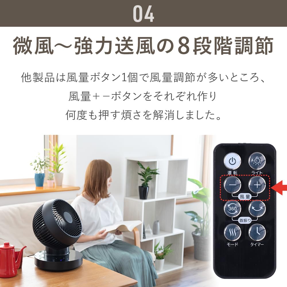iimono117 リビング扇風機 サーキュレーター省エネ 静音 DCモーターリ Amazon | iimono117 リビング扇風機 サーキュレーター DC