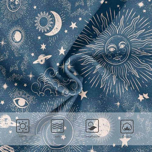 Little Girls' Soft Cotton Underwear Kids Breathable Comfort Sun Moon Cosmos Astrology Panties Briefs Toddler3