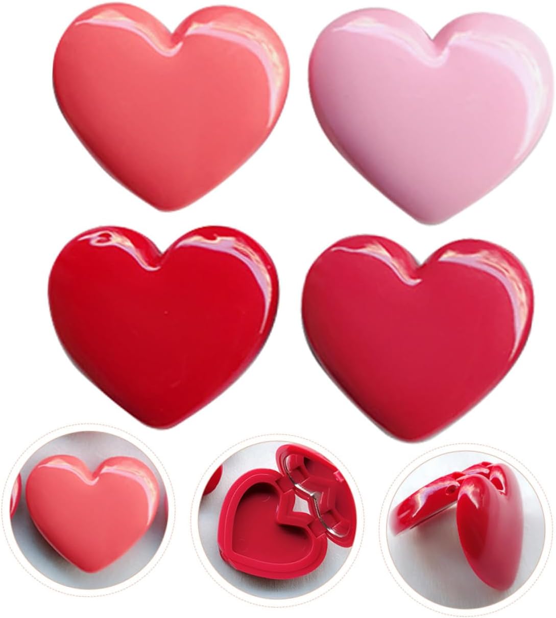 5sets Valentines Eyeshadow Hearts Depotting Makeup Compact Empty Case Lipstick Boxes Sample Holder 4pcs*5