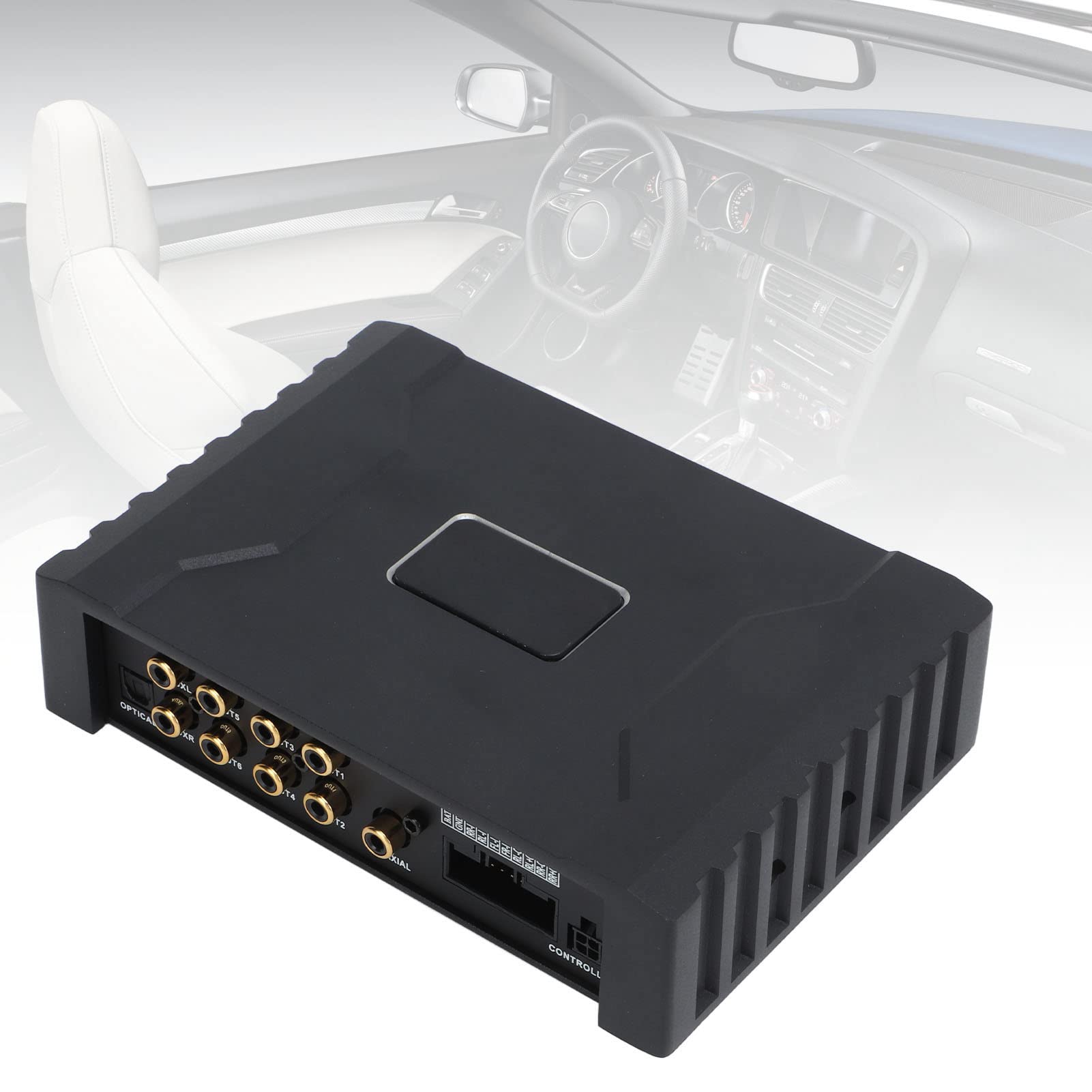Hidyliu Amplificador de Coche de 4 Canales Amplificador de Potencia de Audio Bluetooth 5.0 de Alto Rendimiento para Vehículos Universales Metal 1 Unidad