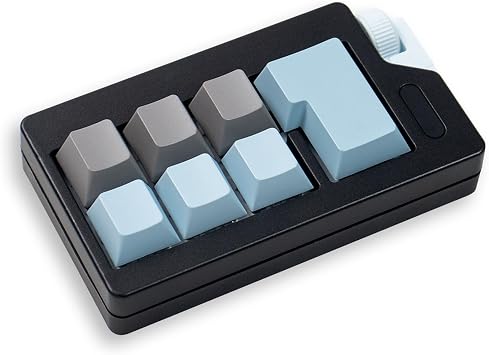 Keyboard Fidget Clicker Toy for Adults, Fidget Keyboards Sensory Fun Toys for Anxiety Decompression, Gift Christmas Ideal for Lover Black Blue