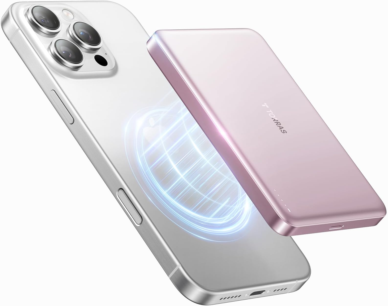 TORRAS MiniMag Power Bank, Ultra-Slim 10,000mAh Magnetic Portable Charger
