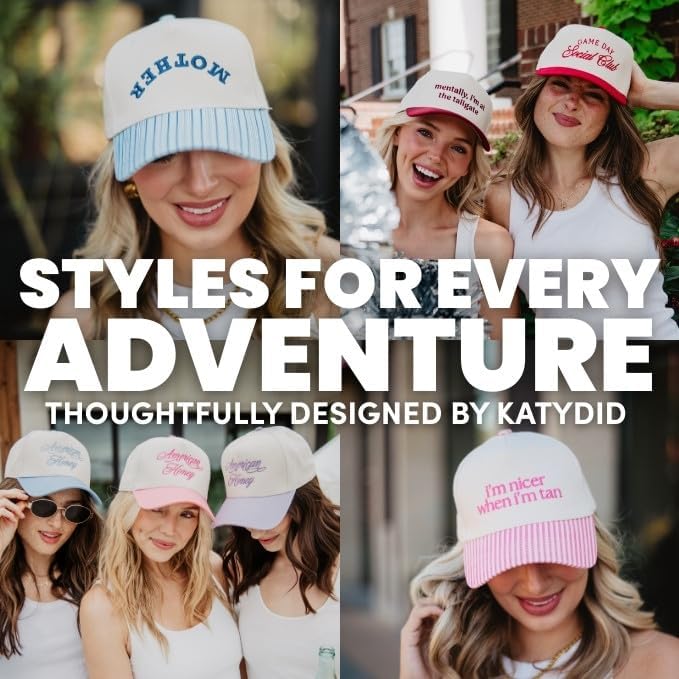 KATYDID I’m Nicer When I’m Tan Vintage Hat - Two-Toned Trucker Hat - Embroidered Vintage Baseball Cap for Women - Snapback - Image 5